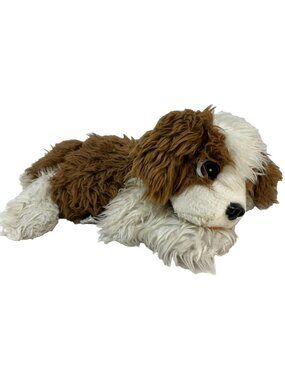 Knickerbocker Animals of Distinction Brown/White Shaggy Dog Puppy Plush Stuffed